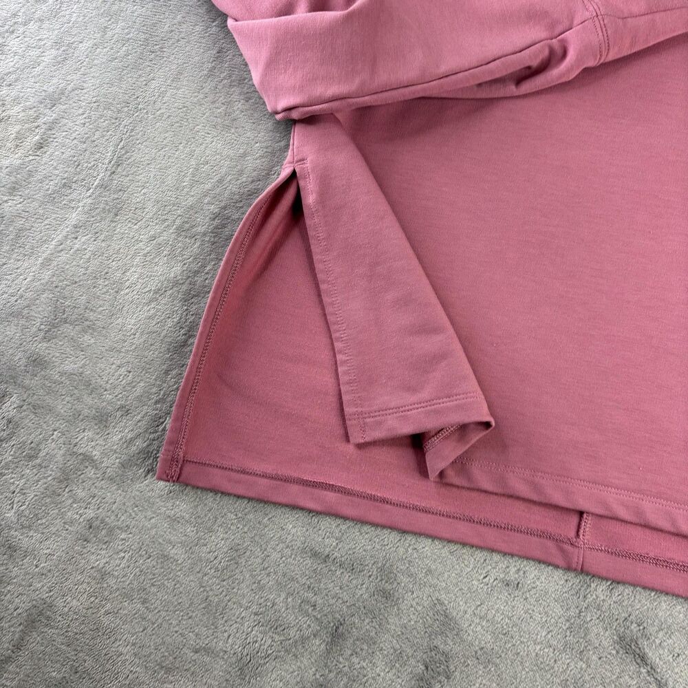 Nike Yoga‎ Dri-FIT Pullover Hoodie Womens S Oversized Pink Sweatshirt DM7033-667 - Picture 7 of 12